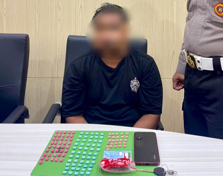122 Pil Ekstasi Disita, Polisi Tangkap Pria di Parkiran Hotel Pekanbaru