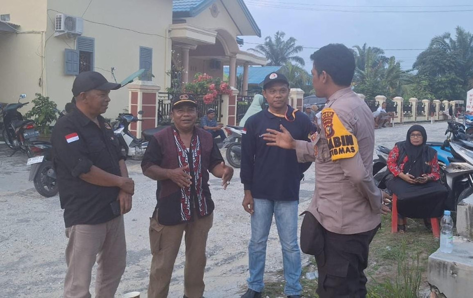 Polsek Koto Gasib Gelar Cooling System di Dusun Suka Makmur