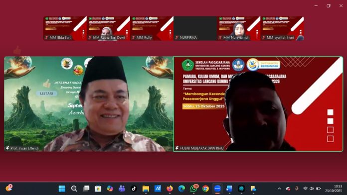 Prof Junaidi Buka Pengenalan Mahasiswa Baru Sekolah Pascasarjana Unilak