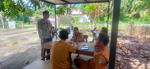 Bhabinkamtibmas Himbau Agar Pilkada Aman, Kasus Tindak Pidana Nihil