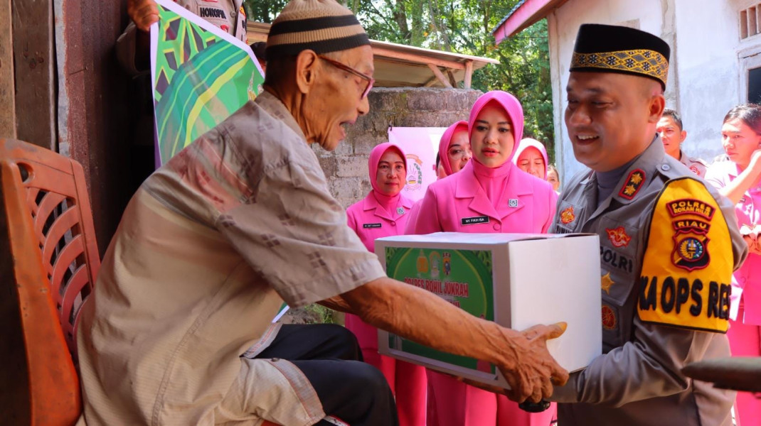 Kapolres Rohil Bersama Bhayangkari Gelar Cooling System Pilkada Damai 2024