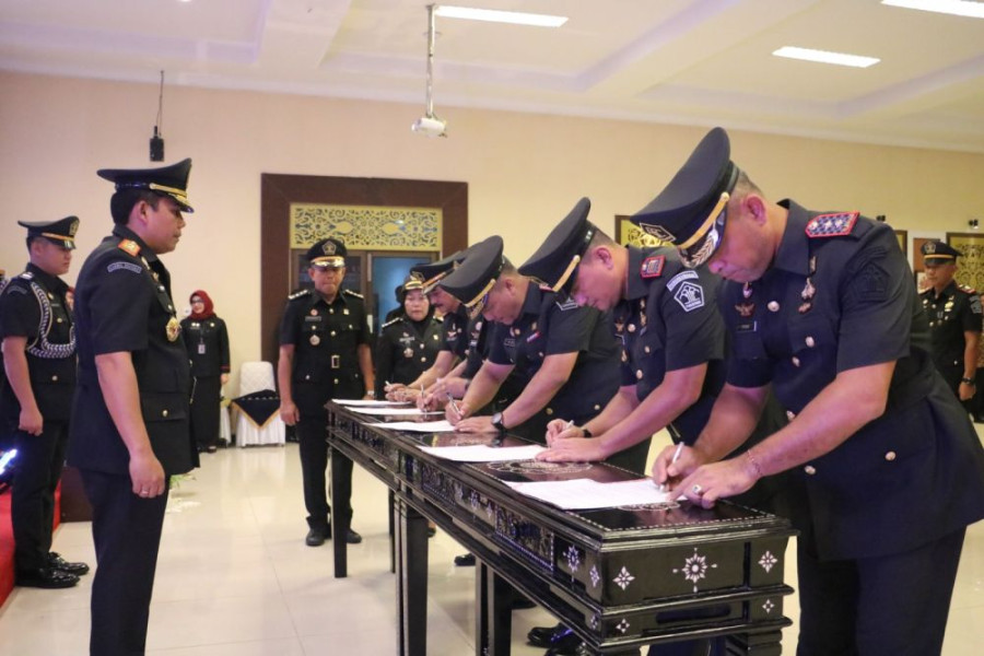 50 Pejabat Kemenkumham Riau Dilantik