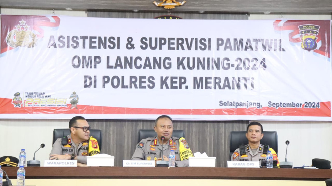 Pamatwil Polres Meranti Melaksanakan Asistensi OMP LK 2024, Tekankan Netralitas