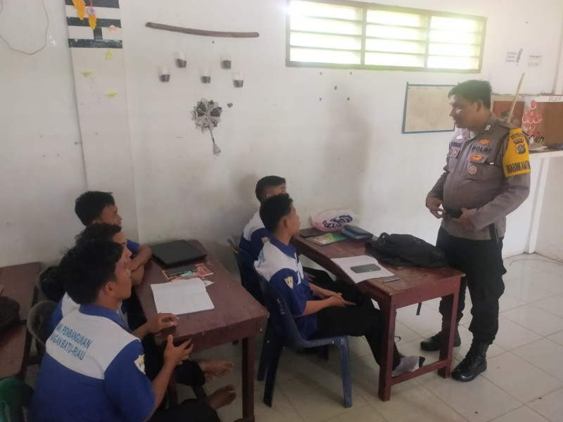 Polsek Bagan Sinembah Gelar Cooling System di SMK Pembangunan Bagan Batu