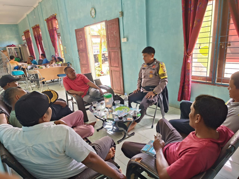 Gelar Cooling System Di Bagan Sinembah Timur, Polsek Bagan Sinembah Ajak Masyarakat Ciptakan Pilkada Damai 2024