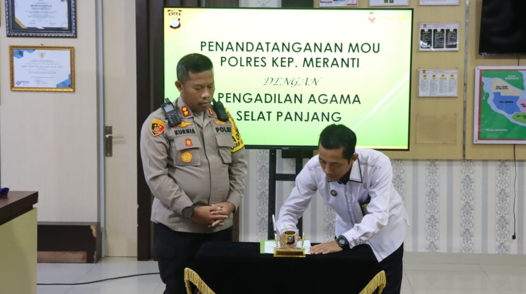 Kapolres Terima Kunjungan Hangat Pengadilan Agama Selatpanjang Dalam Rangka Cooling System