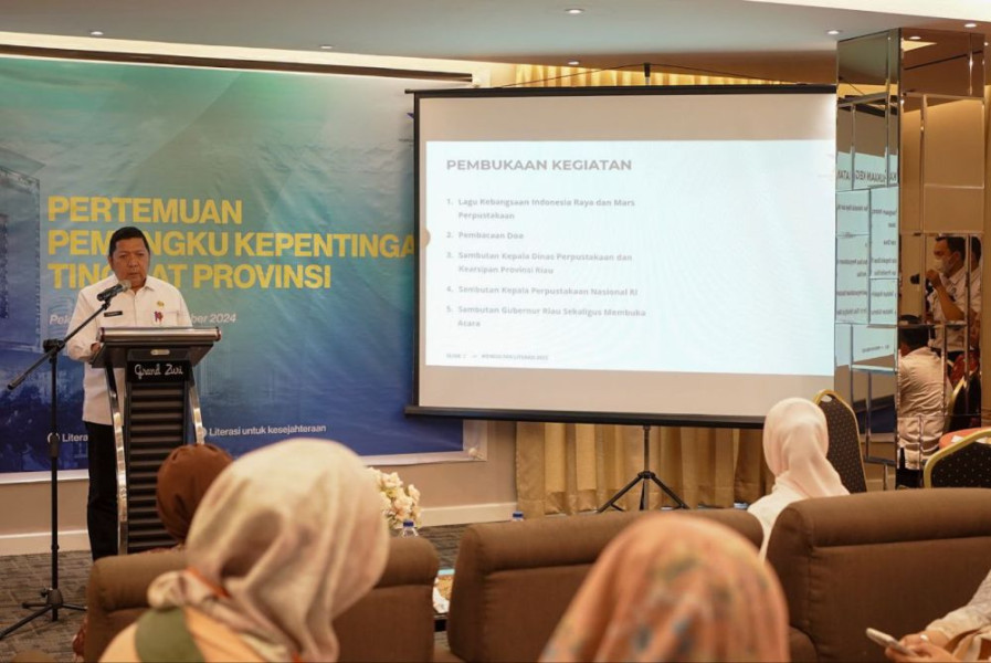 Pemprov Riau Bahas Program Transformasi Perpustakaan Berbasis Inklusi Sosial