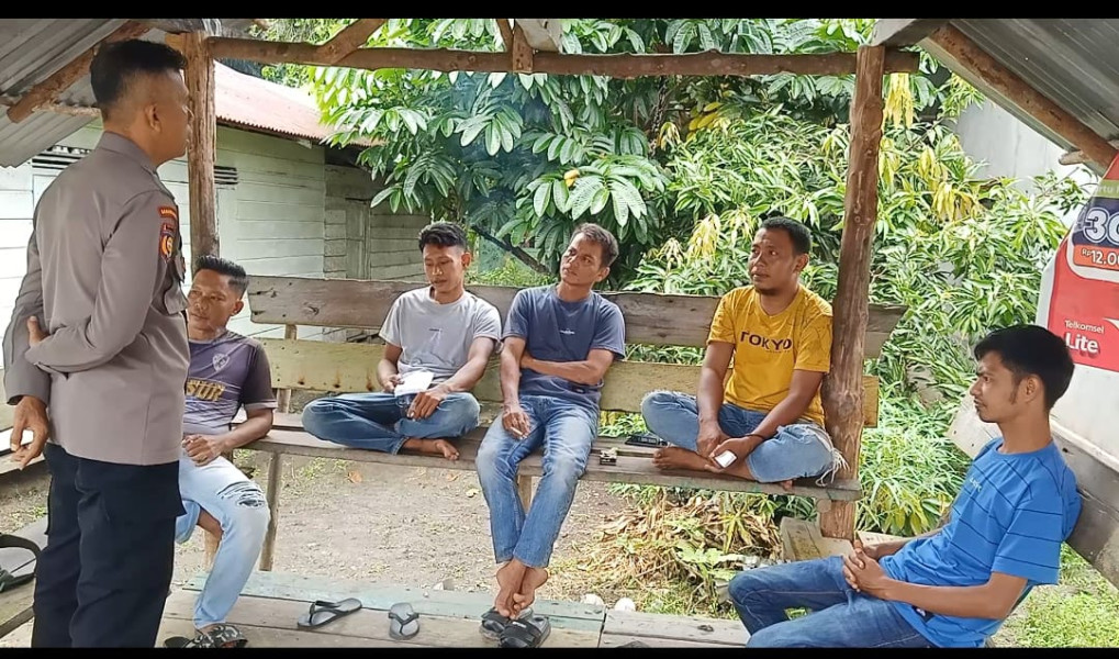 Polsek Sungai Apit Laksanakan Giat Sambang Cooling System Pasca Pilkada