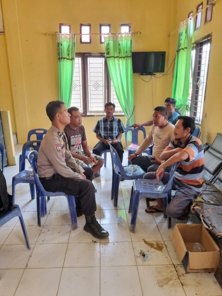 Polsek Bagan Sinembah Polres Rokan Hilir Gelar Kegiatan Cooling System Di Bagan Sinembah Utara