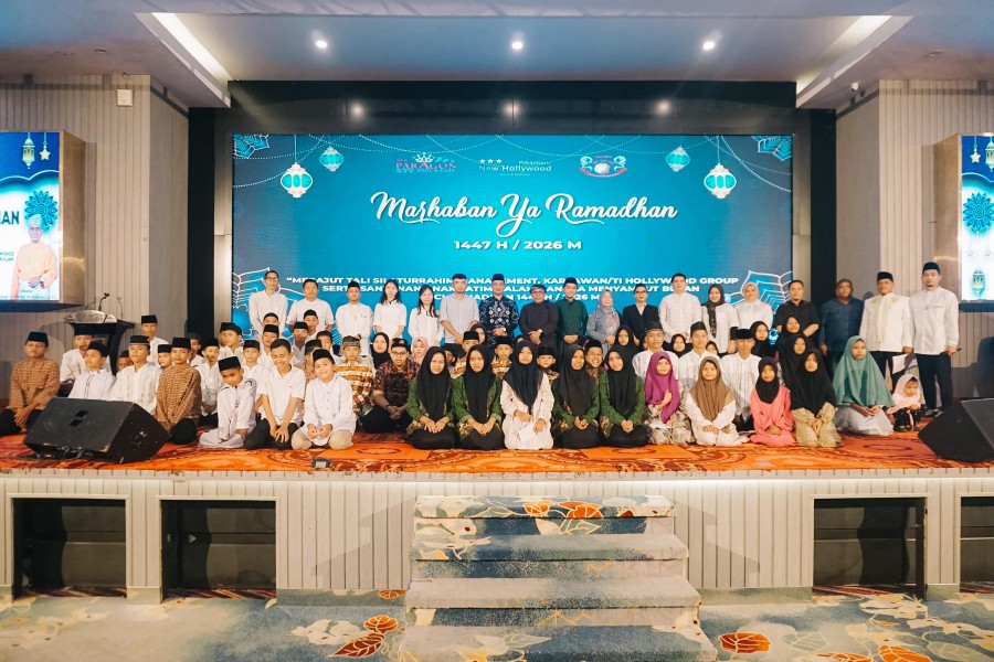 Sambut Ramadan, Manajemen New Paragon, Grand Dragon, dan Hotel New Holywood Gelar Santunan Anak Yatim.