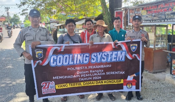 Polresta Pekanbaru Laksanakan Edukasi, Sosialisasi, dan Cooling System untuk Sukseskan Pilkada 2024