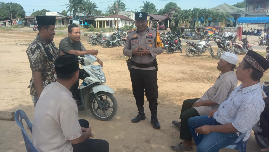 Beri Pesan Kamtibmas, Polsek Bagan Sinembah Ajak Masyarakat Ciptakan Pilkada Damai