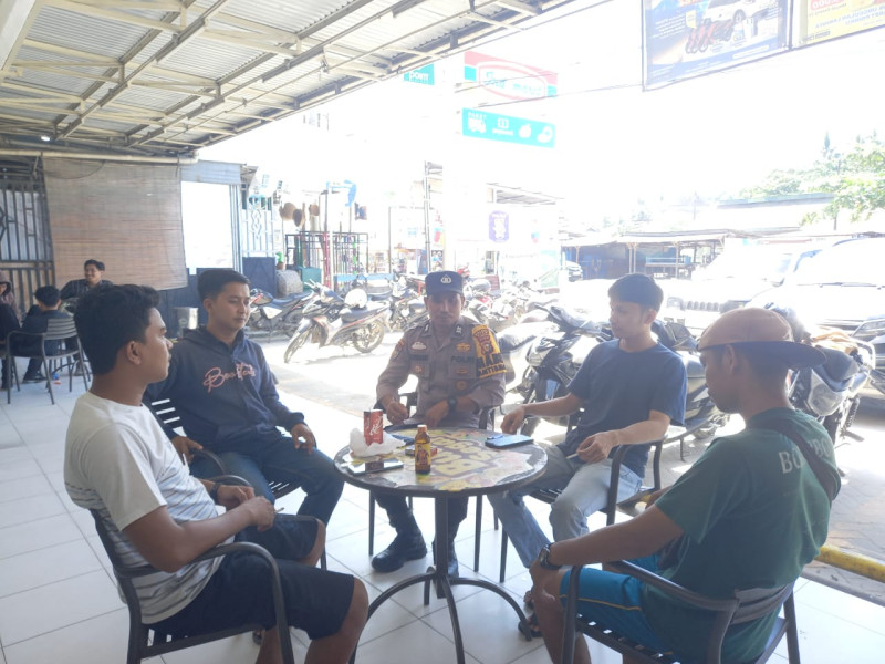 Bhabinkamtibmas Polsek Kandis Giat Cooling System di Kampung Binaannya,Ciptakan Pilkada Damai 2024
