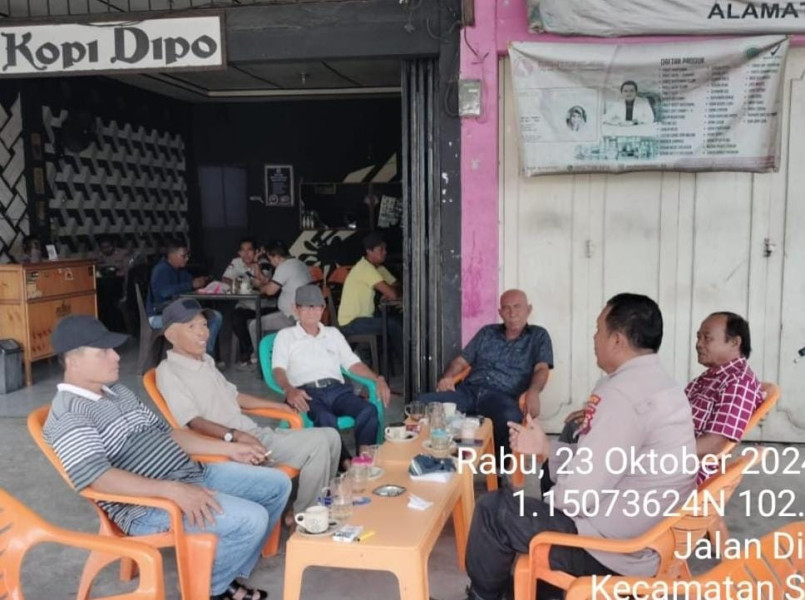 Personil Polsek Sungai Apit imbau Warga Terus Jaga Kamtibmas Jelang Pilkada