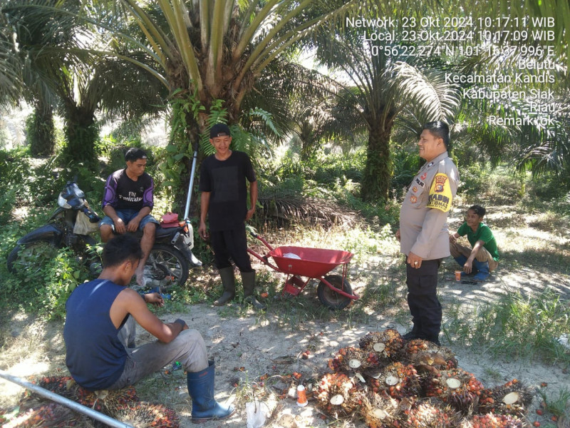 Himbauan Pilkada Damai 2024, Polsek Kandis Terus Gelar Kegiatan Cooling System