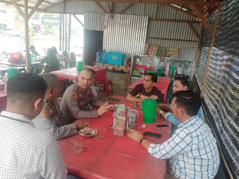 Polsek Bagan Sinembah Himbau Warga Tingkatkan Kamtibmas Jelang Pilkada Saat Coffee Morning