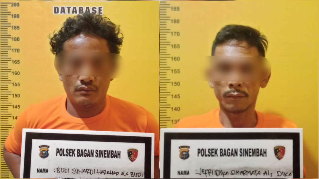 Dua Pengedar Sabu Tak Berkutik Dibekuk Tim Opsnal  Polsek Bagan Sinembah Di Kontrakan Jalan Hangtuah.