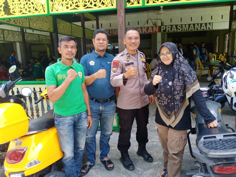 Bhabinkamtibmas Sungai Mempura Sampaikan Pesan Kamtibmas Pasca Pilkada Siak