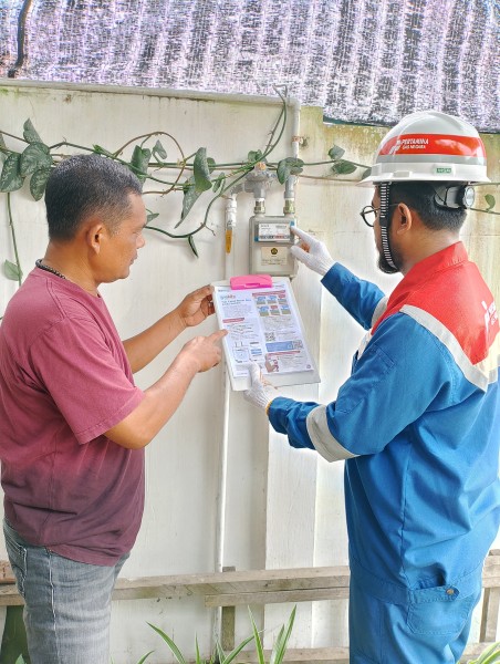 PGN Gencarkan Sosialisasi Catat Meter Mandiri Pelanggan Jargas Pelalawan Dorong Pelanggan Jargas Lebih Aktif dan Mandiri