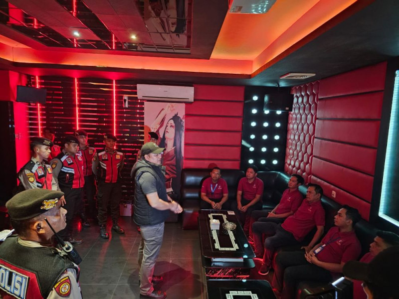 Polresta Pekanbaru Razia Room Karaoke di Kota Bertuah