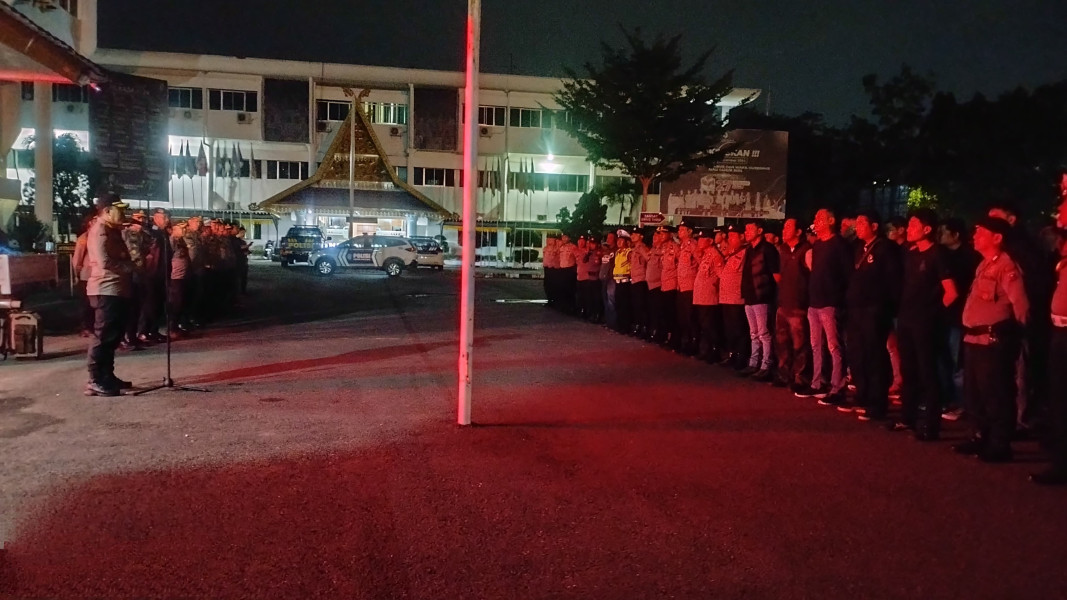 Antisipasi Gangguan Kamtibmas dan Balap Liar Polresta Pekanbaru Gelar Apel Kesiapan
