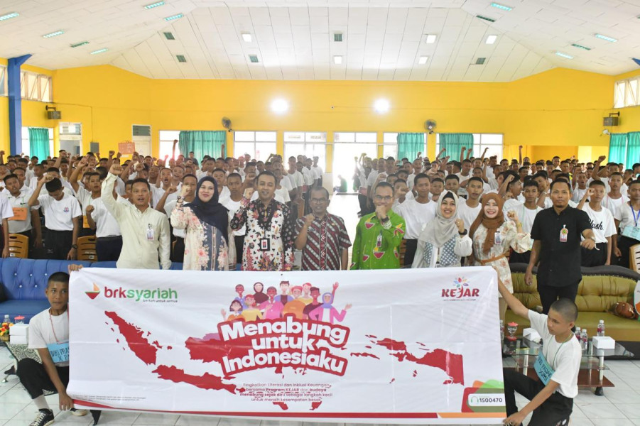 Diedukasi oleh BRK Syariah, 400an Pelajar SMKN 3 Tanjungpinang Bakal Buka Rekening Tabungan Simpel