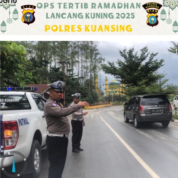 Patroli Siang Sat Lantas Polres Kuansing Dalam Rangka Ops Tertib Ramadhan 2025