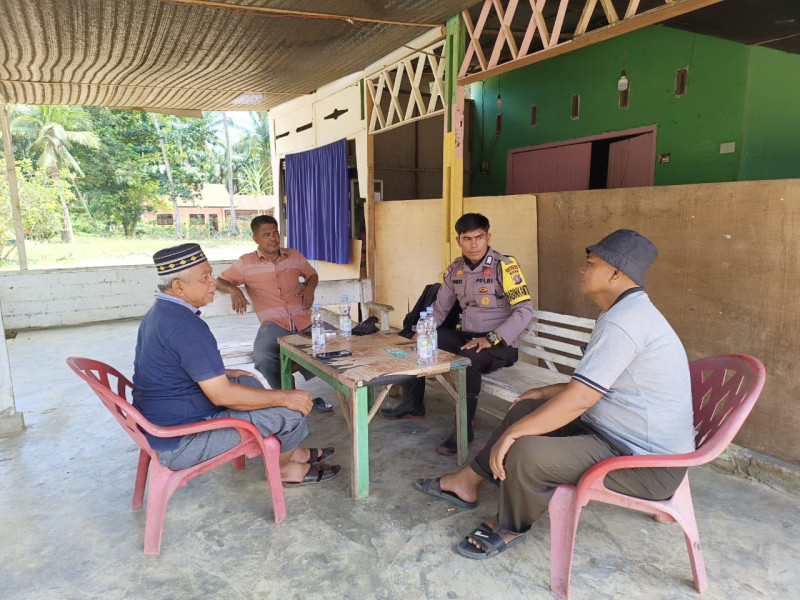 Polsek Bagan Sinembah Polres Rokan Hilir Gelar Kegiatan Cooling System Pemilu Damai Tahun 2024 Di Bagan Sinembah Timur
