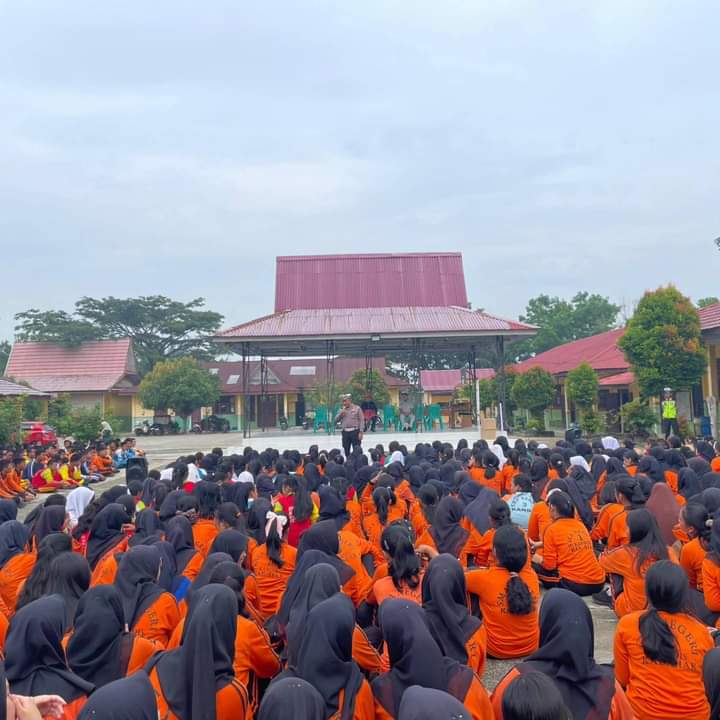 Unit Lantas Polsek Kandis Cooling System Pilkada dan Kampanye Keselamatan Berlalulintas