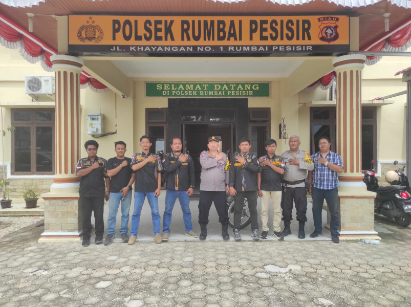 Cooling  System Pilkada Damai: Polsek Rumbai Pesisir ajak Ormas PEKAT-IB wujudkan Pilkada Damai dan Kondusif