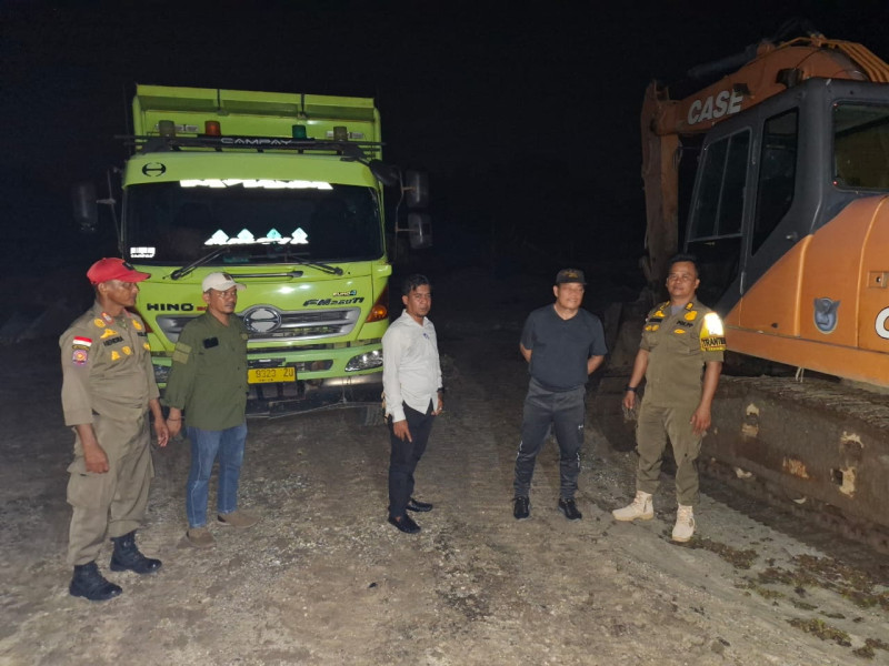 Pemkab Kampar 'Segel' Aktivitas Galian C di Desa Koto Tibun