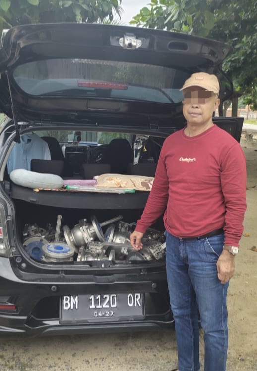 Mobil Berisikan 10 Valve Stainles Milik PT RAPP Diamankan Polisi, Sempat Kabur Diperiksa Sekuriti
