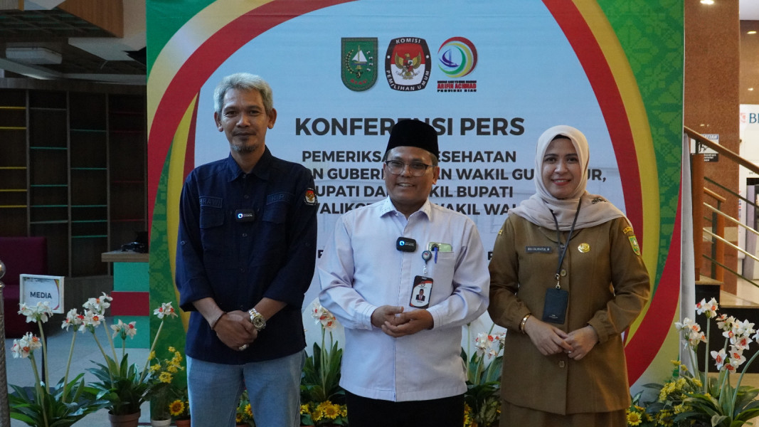 Pemeriksaan Kesehatan Bacalon Gubernur Selesai, Besok Tim Dokter serahkan Hasilnya ke KPU Riau.