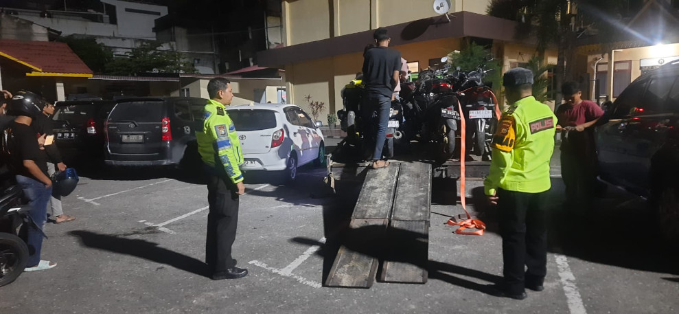 Berantas Balap Liar, Satlantas Polresta Pekanbaru Amankan 34 Motor