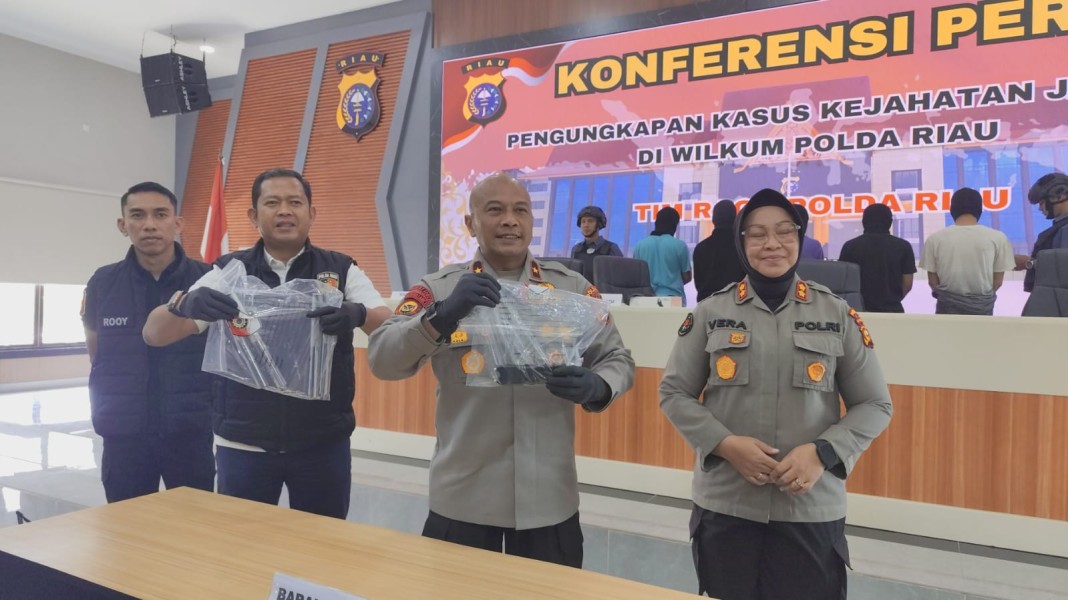 Viral Di Medsos, Dit Krimum Polda Riau Amankan 8 Anggota Geng Motor Berstatus Pelajar