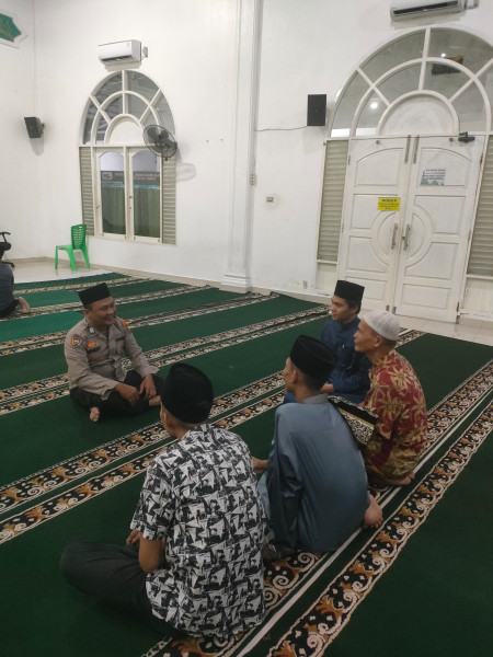 Brigadir Rendy Hermawan Sosialisasikan Pemilu Damai 2024 di Masjid Al Ikhlas Rumbai