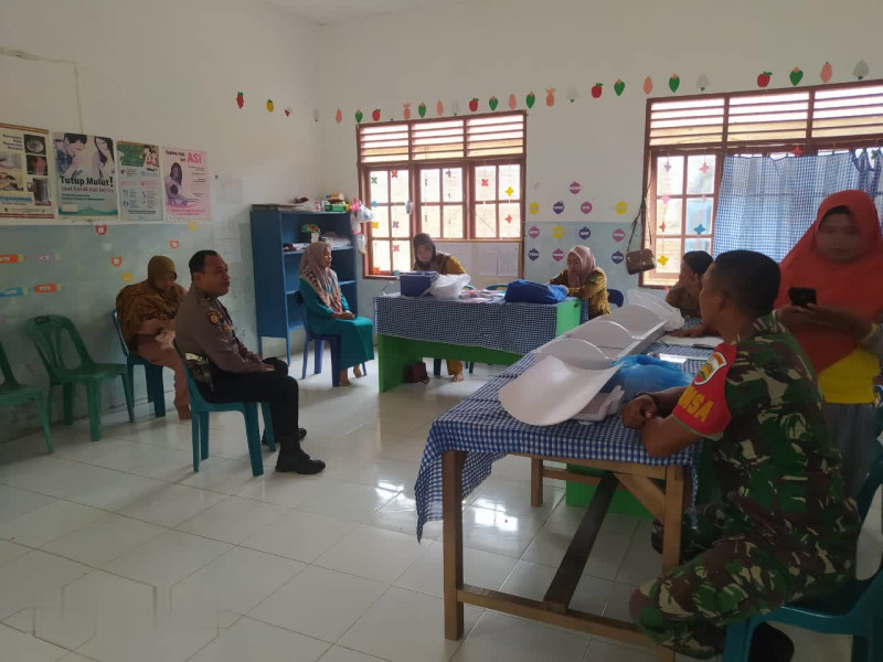 Polsek Bagan Sinembah Polres Rokan Hilir Gelar Kegiatan Cooling System di Posyandu Jaya Agung