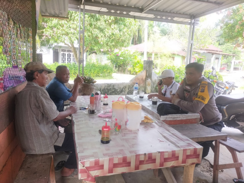 Polsek Bagan Sinembah Polres Rokan Hilir Gelar Kegiatan Cooling System Pemilu Damai Tahun 2024 di Bagan Batu Barat