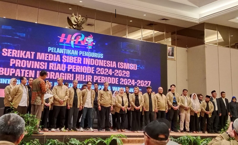 Pengurus SMSI Riau Periode 2024-2029 Dilantik, Sekjen: Bangun Sinergitas Dengan Semua Pihak