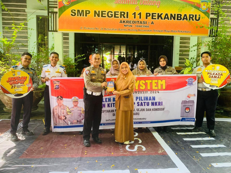 Cooling System, Satlantas Polresta Pekanbaru Kunjungi SMP Negeri 11 Pekanbaru