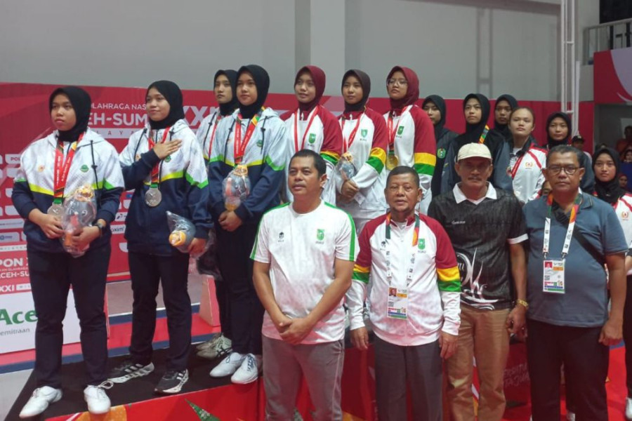 Cabor Anggar PON XXI Aceh-Sumut, Beregu Floret Putri Riau Penuhi 3 Medali Emas