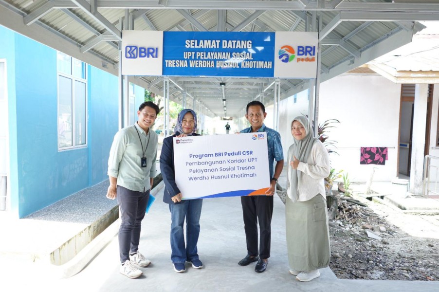 BRI Bangun Koridor Baru Nyamankan Lansia di UPT Tresna Werdha Husnul Khotimah