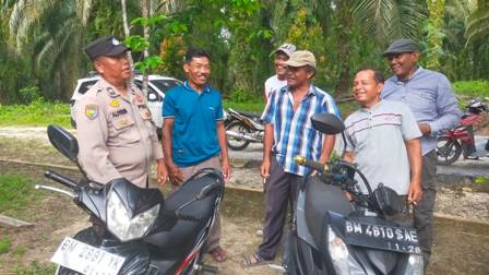 Wujudkan Situasi Kondusif Bhabinkamtibmas Polsek Siak Terus Berikan Himbauan