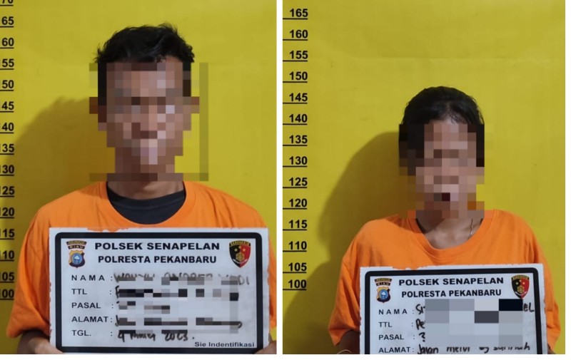 Sepasang Kekasih Ditangkap Polsek Senapelan, Ini Kasusnya