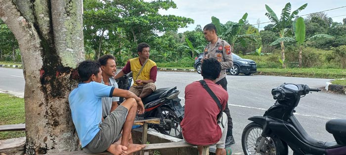 Aktifkan Cooling System, Polsek Siak Sambangi Warga Ajak Jaga Kamtibmas