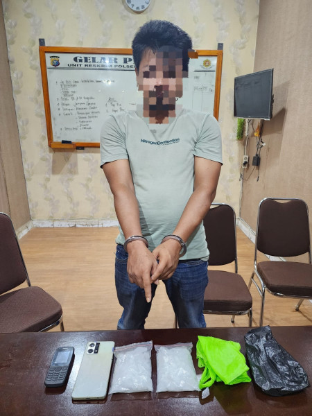 Tim Opsnal Polsek Bagan Sinembah Sukses Bekuk Pengedar Sabu, 202 Gram Sabu Diamankan.