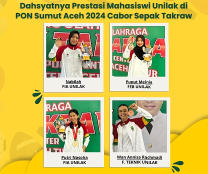 Membanggakan! Empat Mahasiswa Unilak Raih Medali Perunggu di Cabor Sepak Takraw PON Aceh Sumut 2024