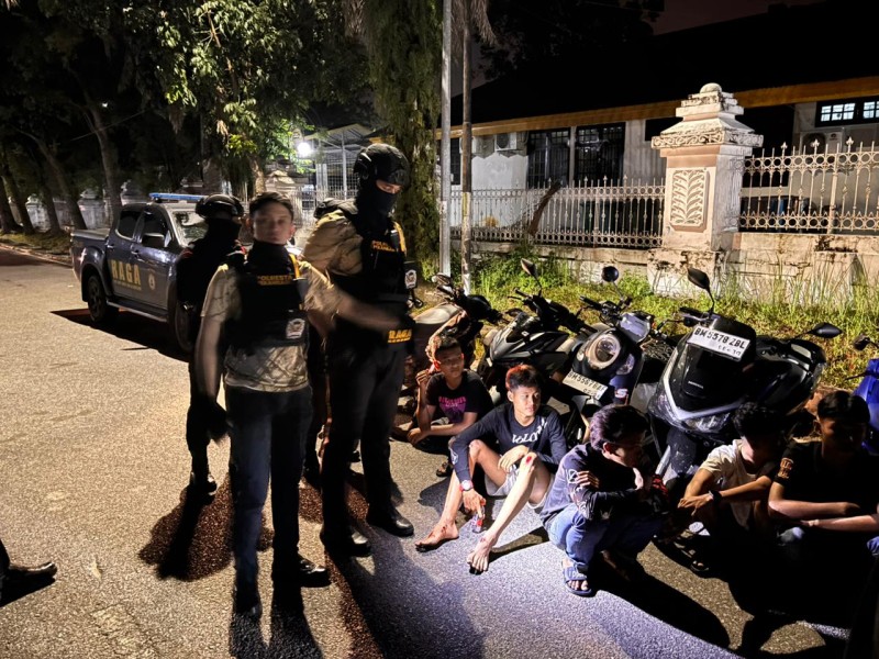 Patroli Tim Raga Berhasil Bubarkan Aksi Balap Liar dan Amankan 28 Motor Knalpot Brong.