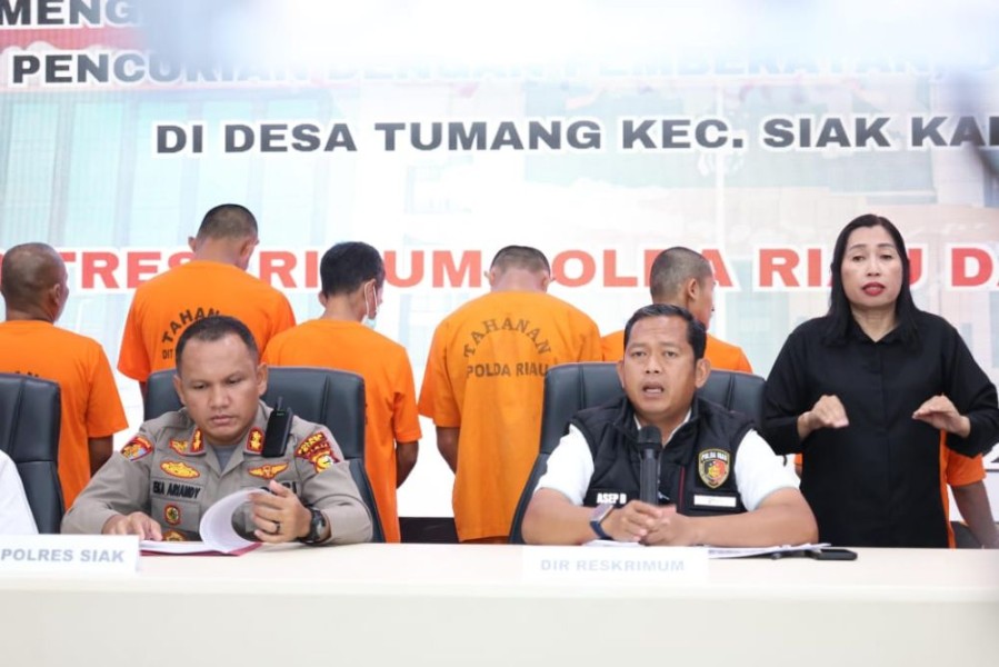 Polda Riau Beri Ingatkan Bupati Siak,  Diduga Ada Cukong di Balik Kerusuhan PT SSL