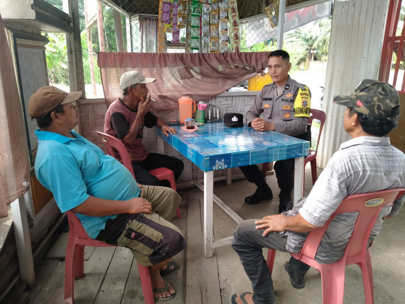 Sampaikan Pesan Kamtibmas ke Warga, Polsek Bagan Sinembah Gelar Cooling System